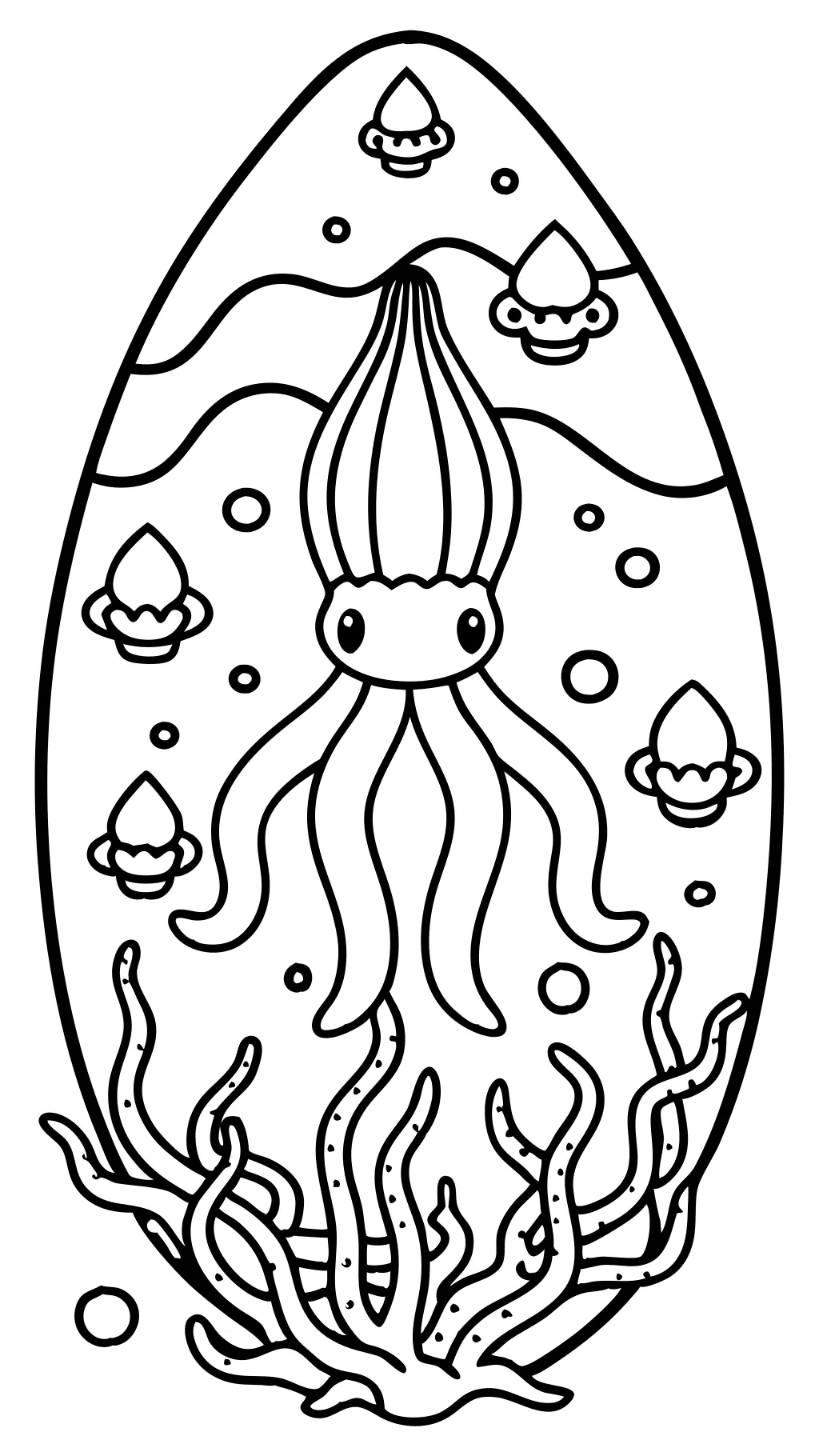 coloring pages squid